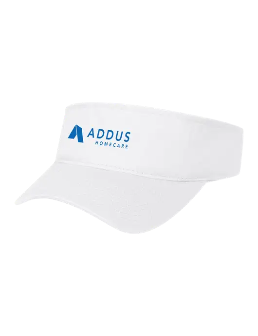 White Cap Visor w/Addus HomeCare Logo