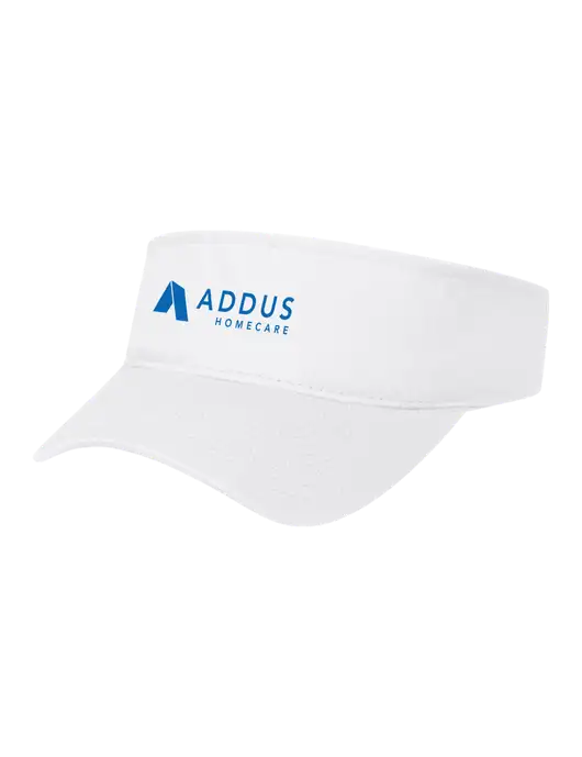 White Cap Visor w/Addus HomeCare Logo