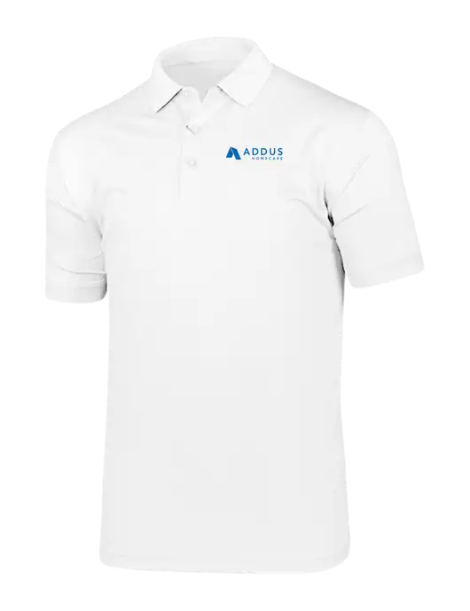 Callaway Vibrant Bright White Ventilated Polo w/Addus HomeCare Logo