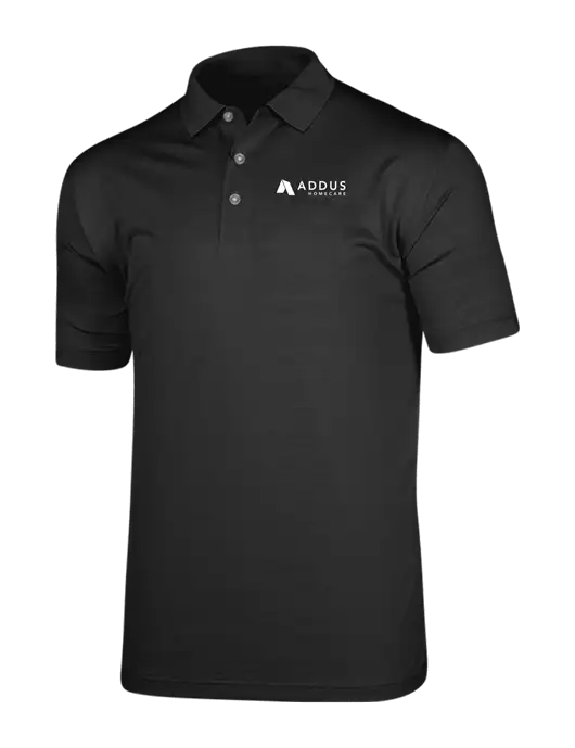 Callaway Vibrant Black Ventilated Polo w/Addus HomeCare Logo