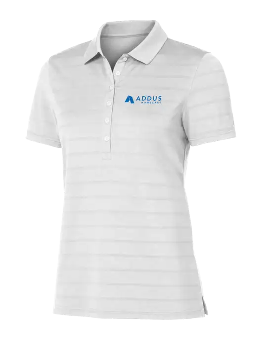 Callaway Womens Bright White Ventilated Polo w/Addus HomeCare Logo