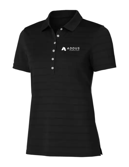 Callaway Womens Black Ventilated Polo w/Addus HomeCare Logo