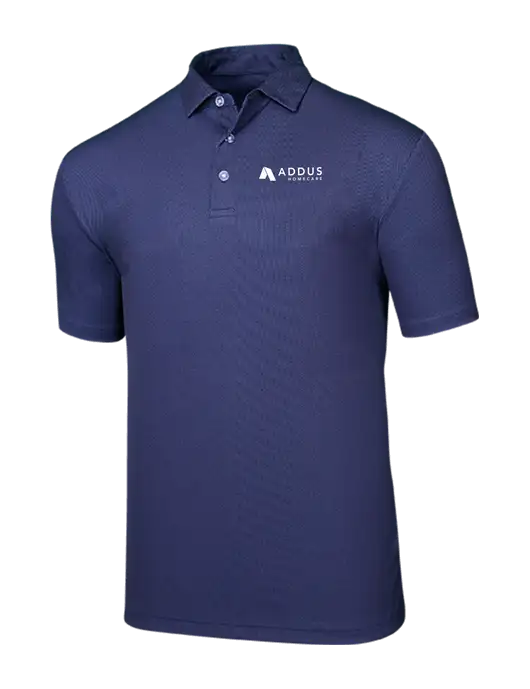 Callaway Birdseye Navy Polo w/Addus HomeCare Logo