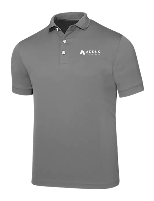 Callaway Ottoman Medium Grey Polo w/Addus HomeCare Logo