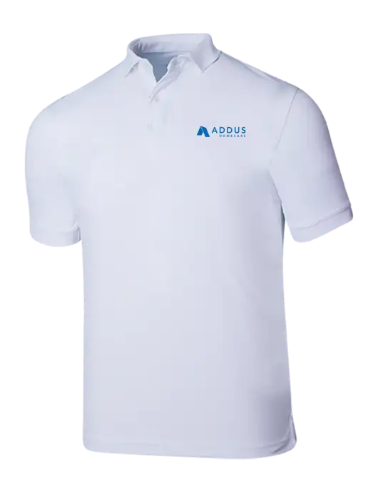 Callaway Ottoman Bright White Polo w/Addus HomeCare Logo