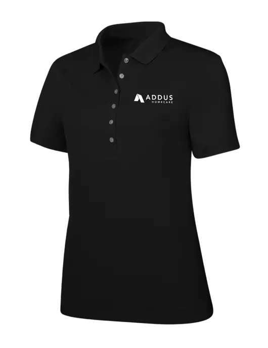 Callaway Womens Ottoman Black Polo w/Addus HomeCare Logo
