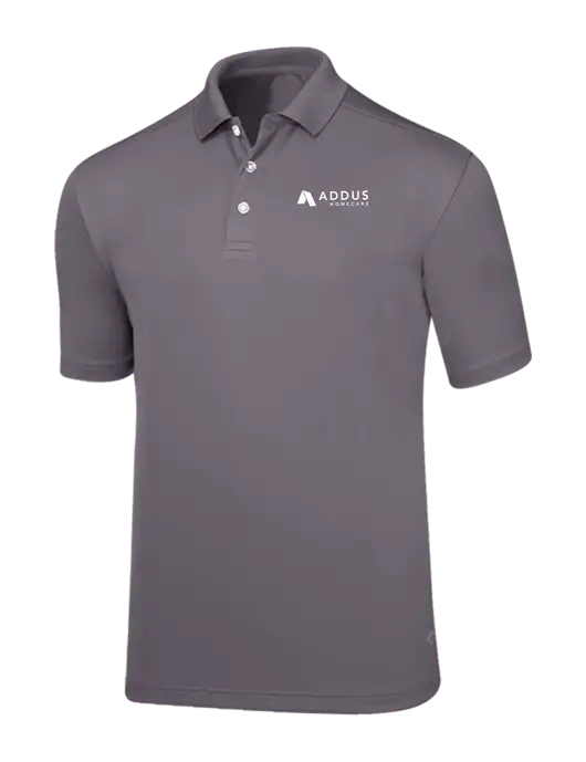 Callaway Core Medium Grey Performance Polo w/Addus HomeCare Logo