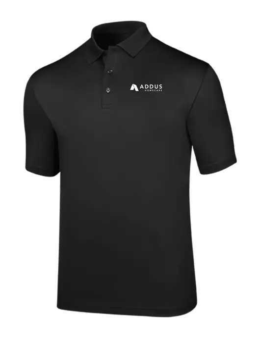Callaway Opti-Dri Black Chev Polo w/Addus HomeCare Logo