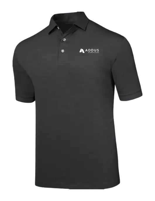 Callaway Black Fashion Tonal Polo w/Addus HomeCare Logo