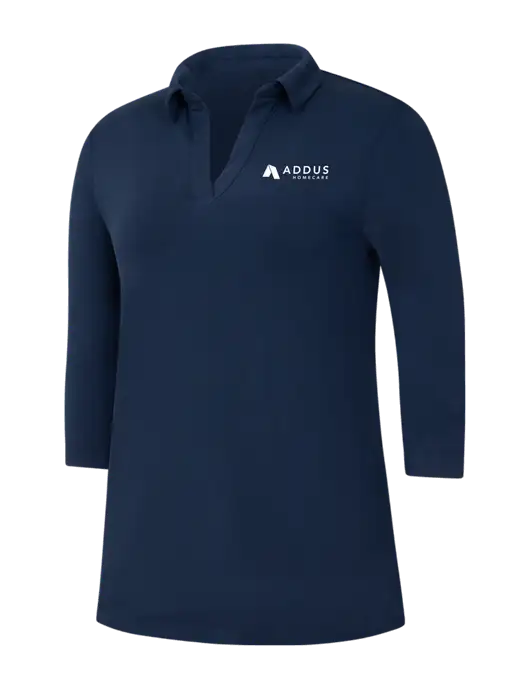 Navy Womens Luxe Knit Tunic w/Addus HomeCare Logo