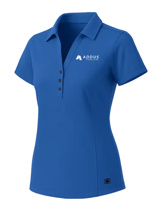 OGIO Womens Royal Blue ONYX Polo w/Addus HomeCare Logo