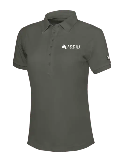 OGIO Womens Medium Grey Jewel Polo w/Addus HomeCare Logo
