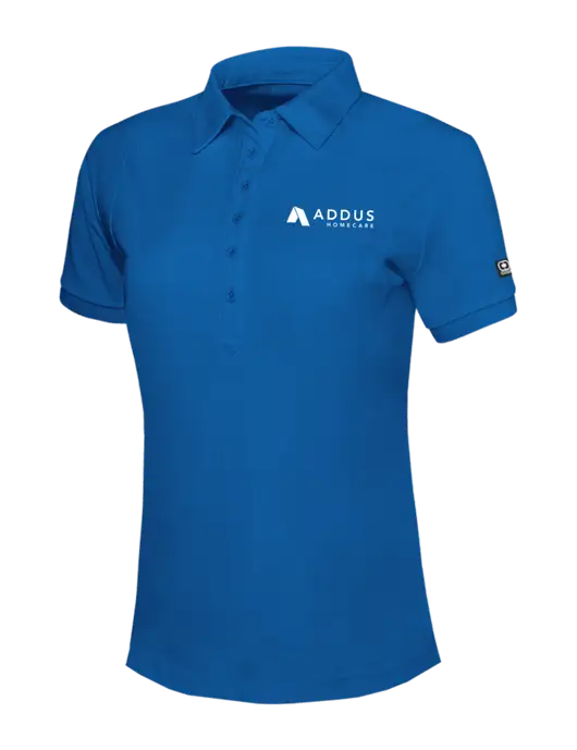 OGIO Womens Royal Blue Jewel Polo w/Addus HomeCare Logo