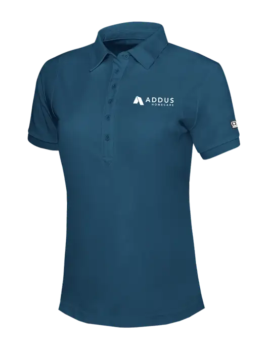 OGIO Womens Light Navy Jewel Polo w/Addus HomeCare Logo