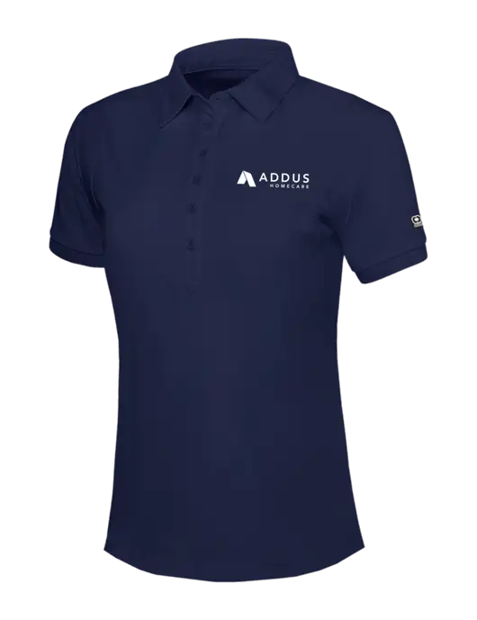 OGIO Womens Navy Jewel Polo w/Addus HomeCare Logo