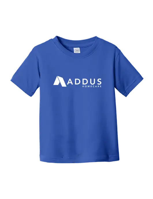 Rabbit Skins Royal Toddler Fine Jersey Tee w/Addus HomeCare Logo