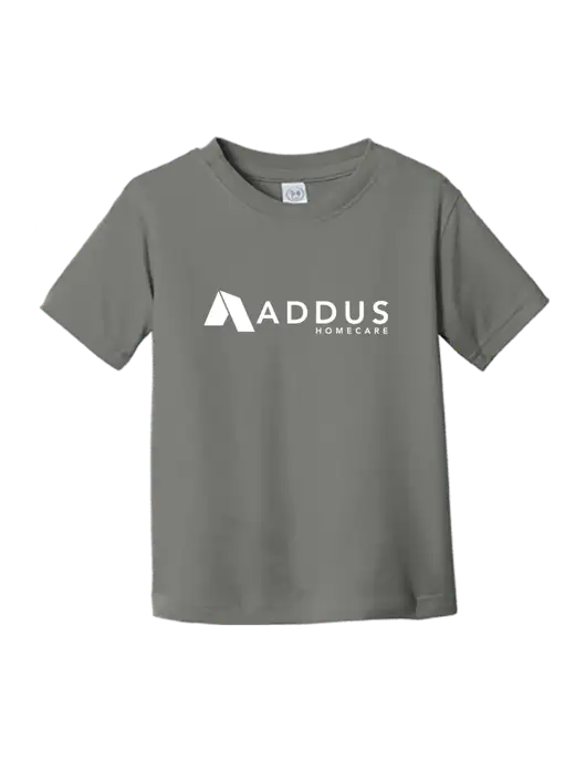 Rabbit Skins Charcoal Toddler Fine Jersey Tee w/Addus HomeCare Logo