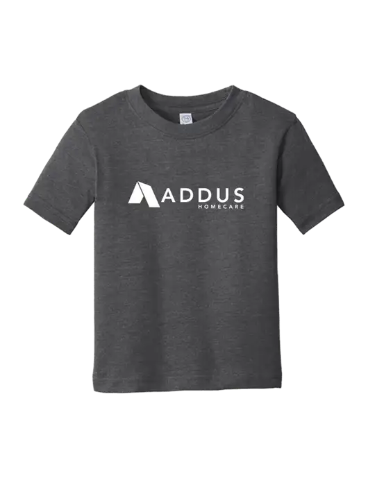 Rabbit Skins Vintage Smoke Toddler Fine Jersey Tee w/Addus HomeCare Logo