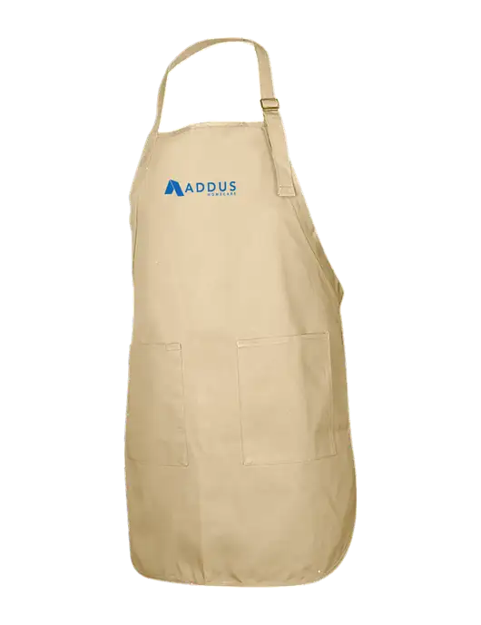 Full-Length Stone Apron With Pockets w/Addus HomeCare Logo