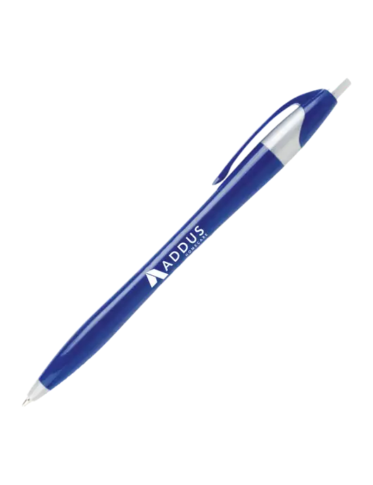 Novella Navy/Silver Corporate Pen- Blue Ink w/Addus HomeCare Logo