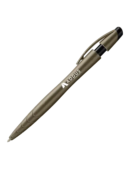 Awali Grey Metallic Pen - Black Ink w/Addus HomeCare Logo