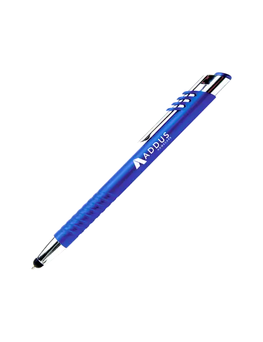 Schirhart Blue Stylus Pen - Blue Ink w/Addus HomeCare Logo