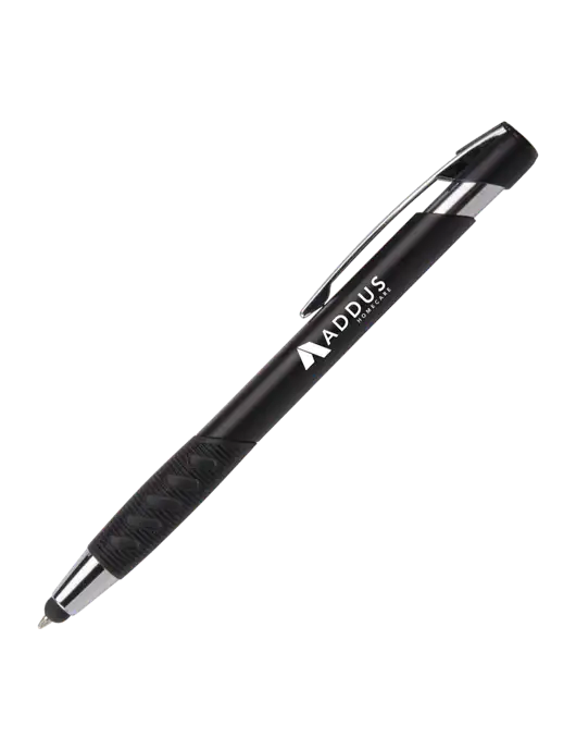 Alize Black Stylus Black Ink Pen w/Addus HomeCare Logo