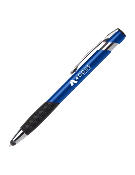 Alize Blue Stylus Black Ink Pen w/Addus HomeCare Logo