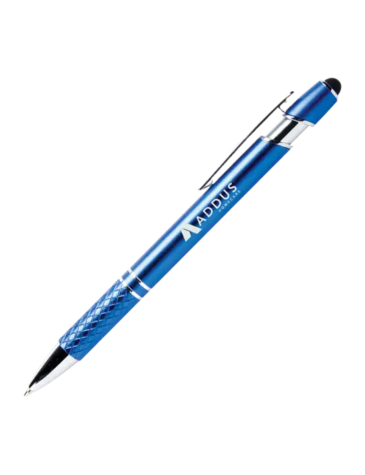 Valencia Blue Stylus Pen - Black Ink w/Addus HomeCare Logo