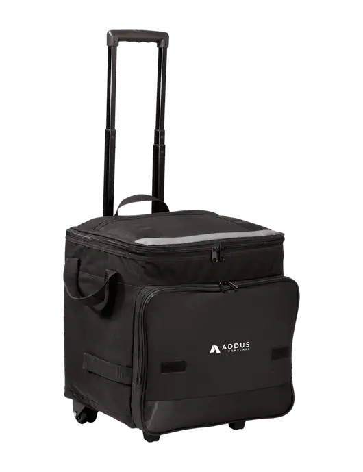 Black Rolling Cooler w/Addus HomeCare Logo