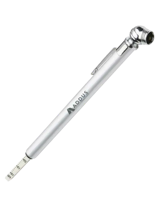 Quick View Silver Tire Gauge w/Addus HomeCare Logo