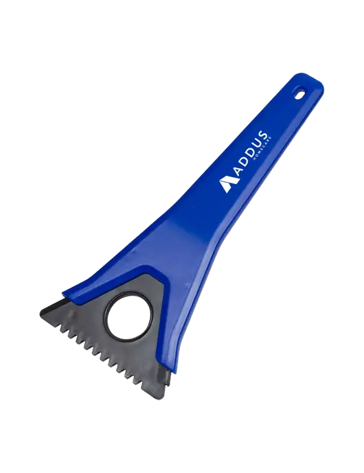 TriBlade Blue Windshield Scraper w/Addus HomeCare Logo