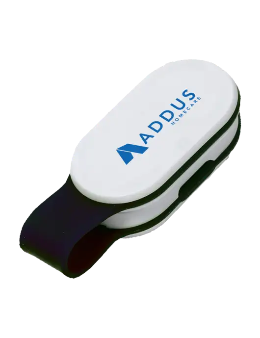 Magna Clip Black Personal Safety Light w/Addus HomeCare Logo