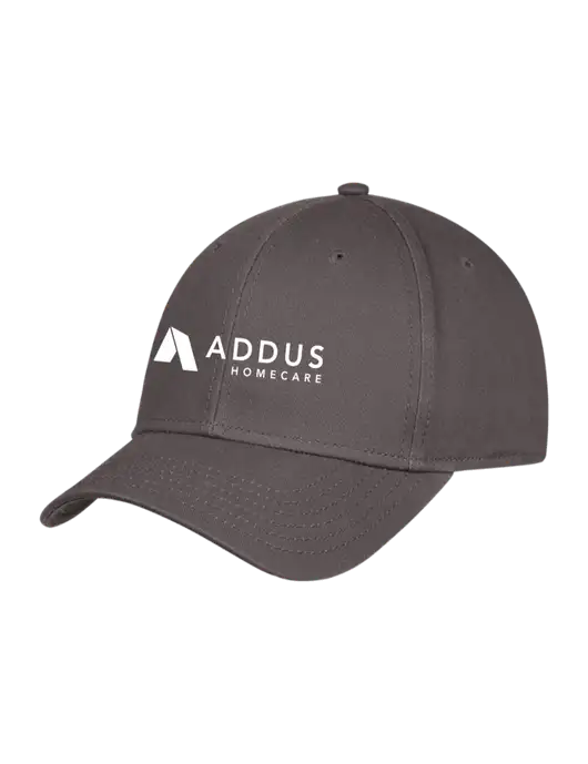 Charcoal Structured Cap Hook & Loop w/Addus HomeCare Logo