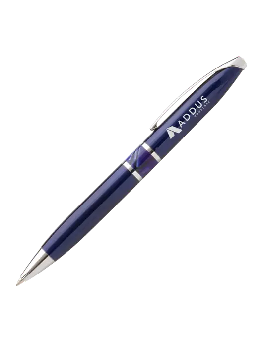 Illusion Navy Pen - Black Ink w/Addus HomeCare Logo