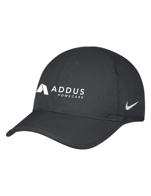 Nike Charcoal Featherlight Cap w/Addus HomeCare Logo