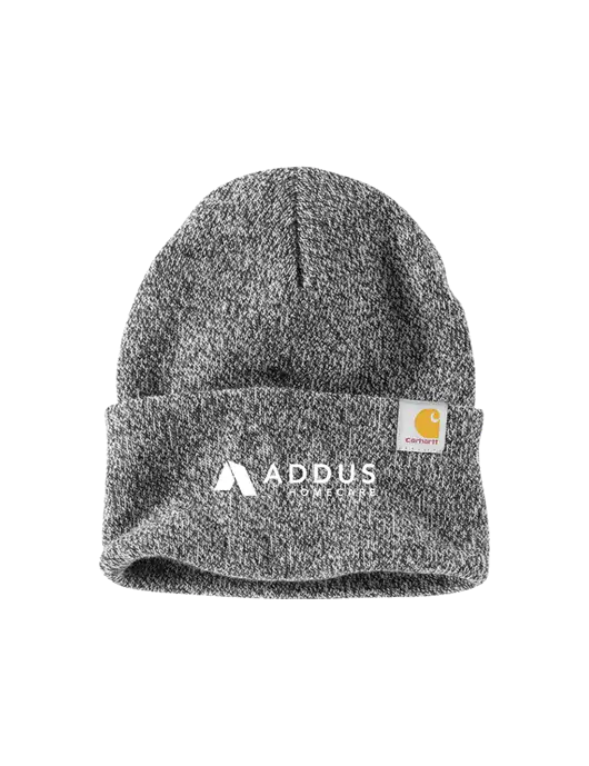 Carhartt Medium Grey Heather Watch Cap 2.0 w/Addus HomeCare Logo