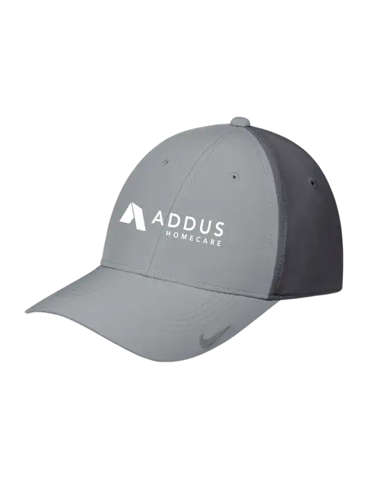 Nike Light Grey/Dark Grey Dri-FIT Legacy Cap w/Addus HomeCare Logo
