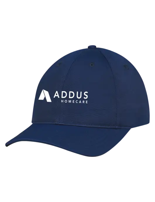 Navy Nylon Twill Performance Cap w/Addus HomeCare Logo