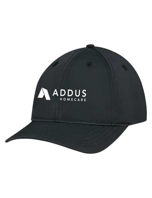 Black Nylon Twill Performance Cap w/Addus HomeCare Logo
