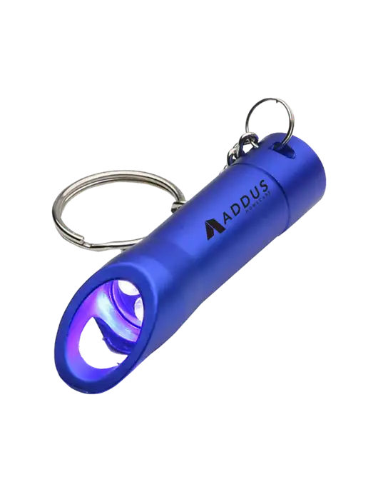 Royal Pocket LED Flashlight with Bottle Opener & Keychain w/Addus HomeCare Logo