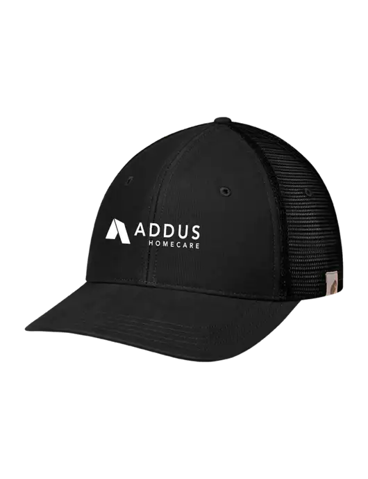 Carhartt Black Canvas Trucker Cap w/Addus HomeCare Logo