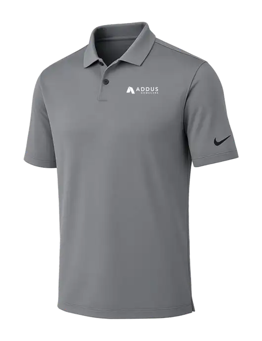 Nike Medium Grey Dri-FIT Vapor Polo w/Addus HomeCare Logo