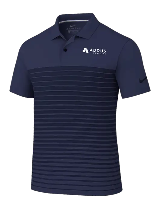 Nike Navy Dri-FIT Vapor Block Polo w/Addus HomeCare Logo