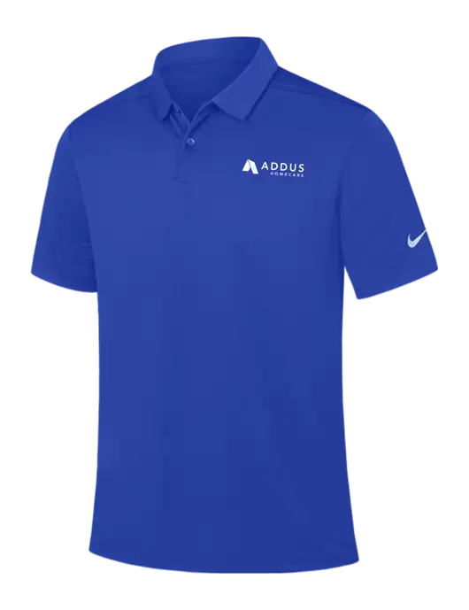 Nike Dark Royal Dry Essential Solid Polo w/Addus HomeCare Logo