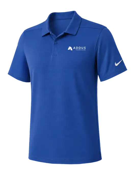 Nike Dark Royal Dry Essential Solid Polo w/Addus HomeCare Logo