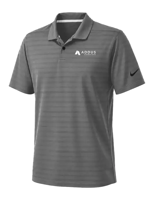 Nike Dark Medium Grey Dri-FIT Vapor Jacquard Polo w/Addus HomeCare Logo