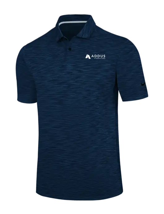 Nike Navy Dri-FIT Vapor Space Dyed Polo w/Addus HomeCare Logo