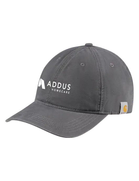 Carhartt Dark Grey Cotton Canvas Cap w/Addus HomeCare Logo