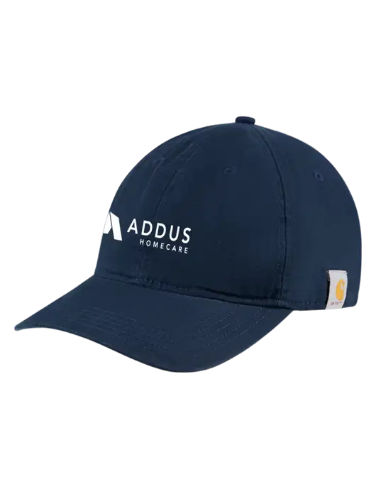 Carhartt Navy Cotton Canvas Cap w/Addus HomeCare Logo